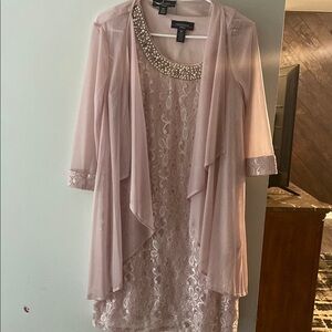 R & M Richards Pink High Low Dress